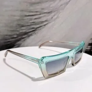 ?EMILIO PUCCI? EP 175 89P Turquoise Gradient Sunglasses ?EMILIO PUCCI? EP 175 89P Turquoise Gradient Sunglasses  main image 2